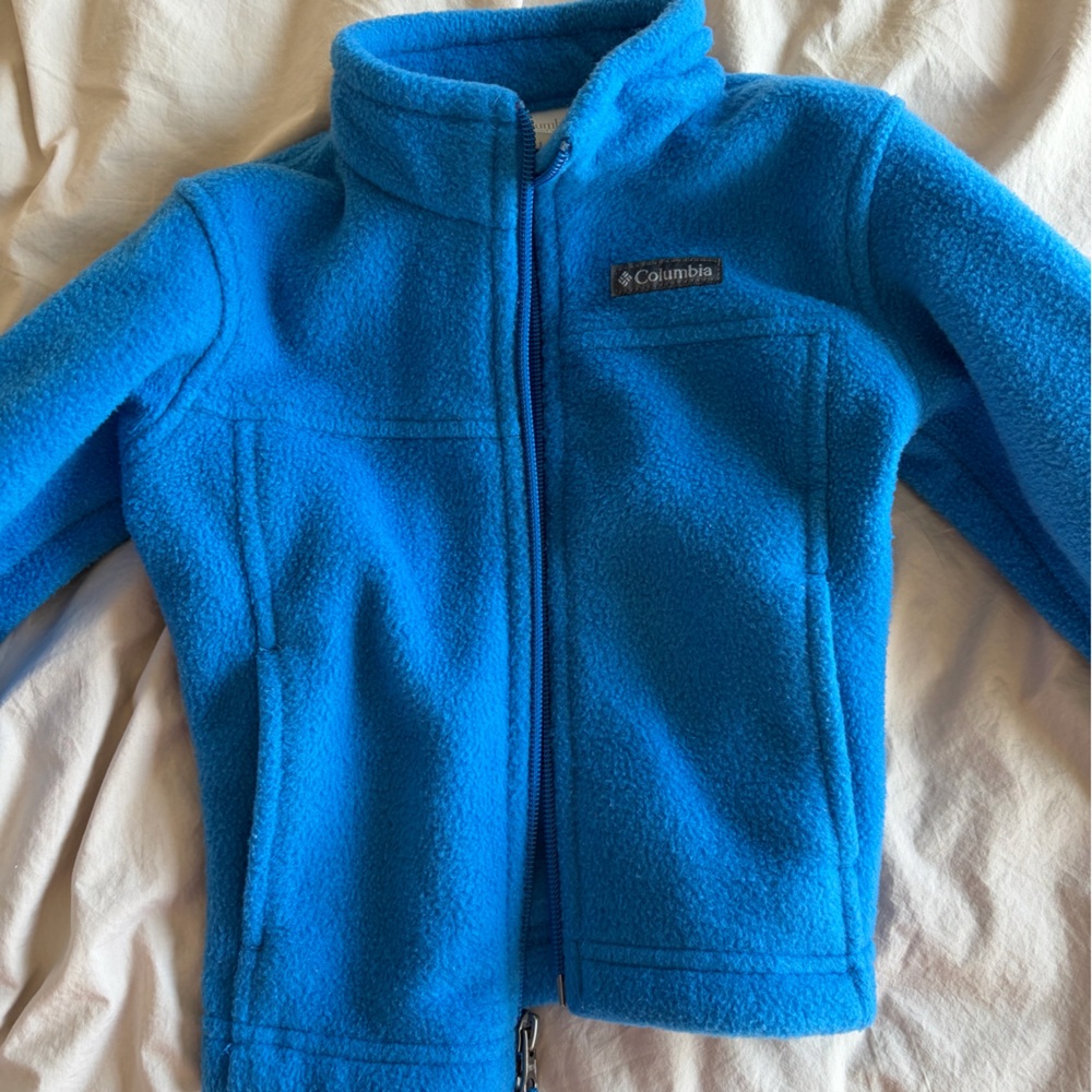 Columbia Bright Blue Kids Fleece Zip Jacket
